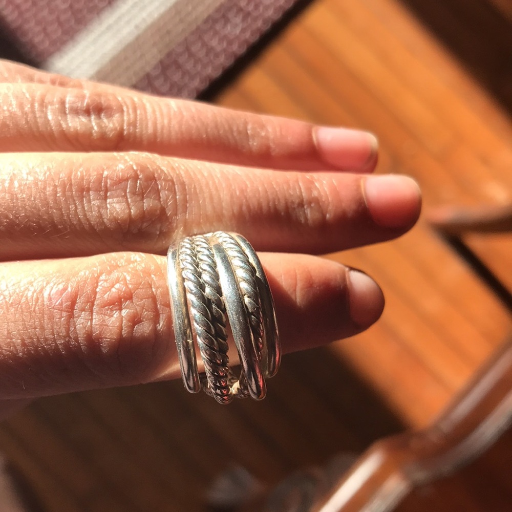 David Yurman crossover ring size 7